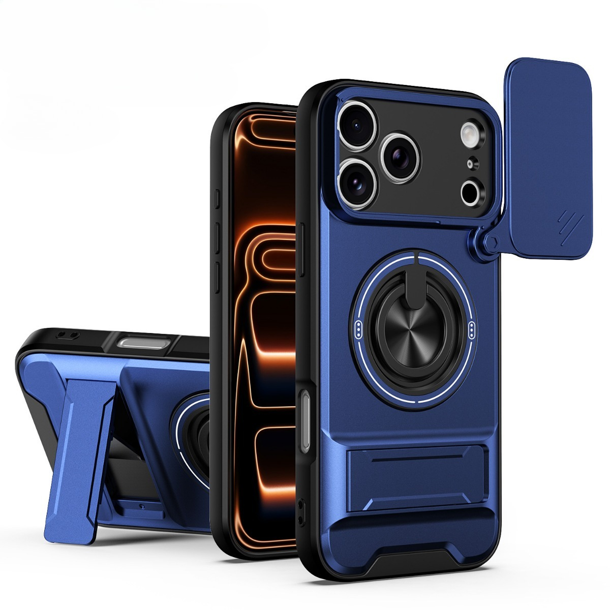 Ring Stand Case - Luxury 360 Rotating Magnetic Ring Holder