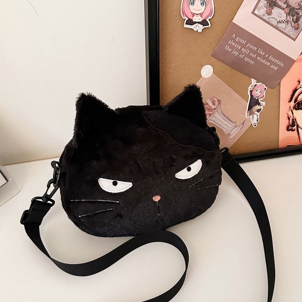 Phone Cases Cat - Trendy Cartoon Design Black Cat Bag