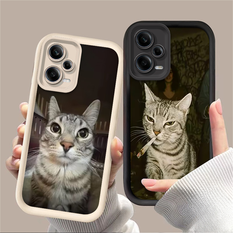 Phone Cases Cat - Trendy Cat Smoking Phone Case for