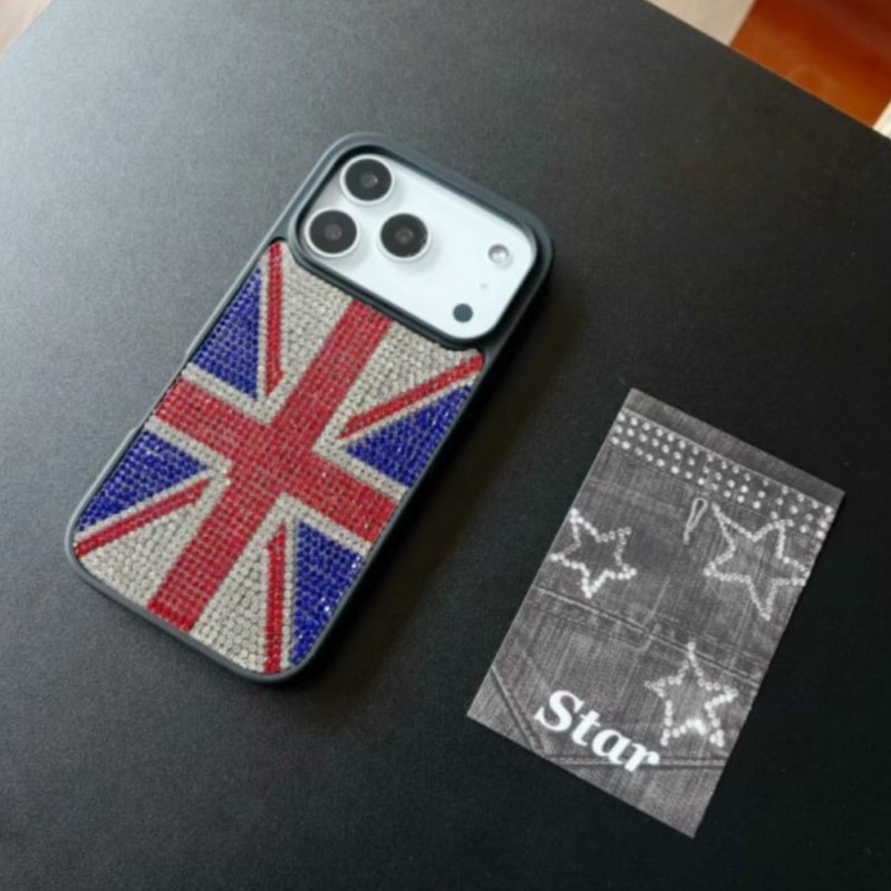Phone Cases London - Union Jack Rhinestone Phone Case for