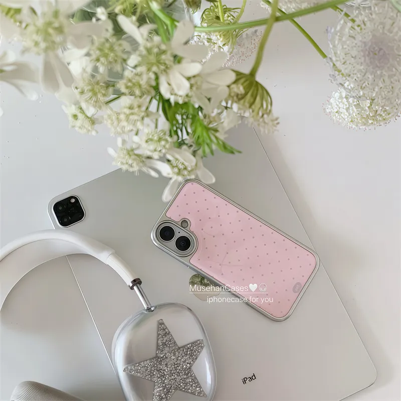 Korean ins Cream Pink Polka Do - огляд і ціна Phone Cases That Charge Your Phone