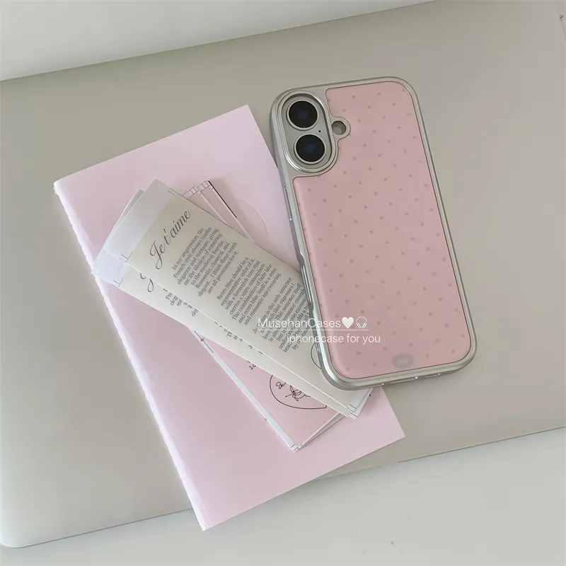 Korean ins Cream Pink Polka Do - огляд і ціна Phone Cases That Charge Your Phone