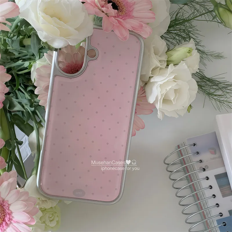 Korean ins Cream Pink Polka Do - огляд і ціна Phone Cases That Charge Your Phone