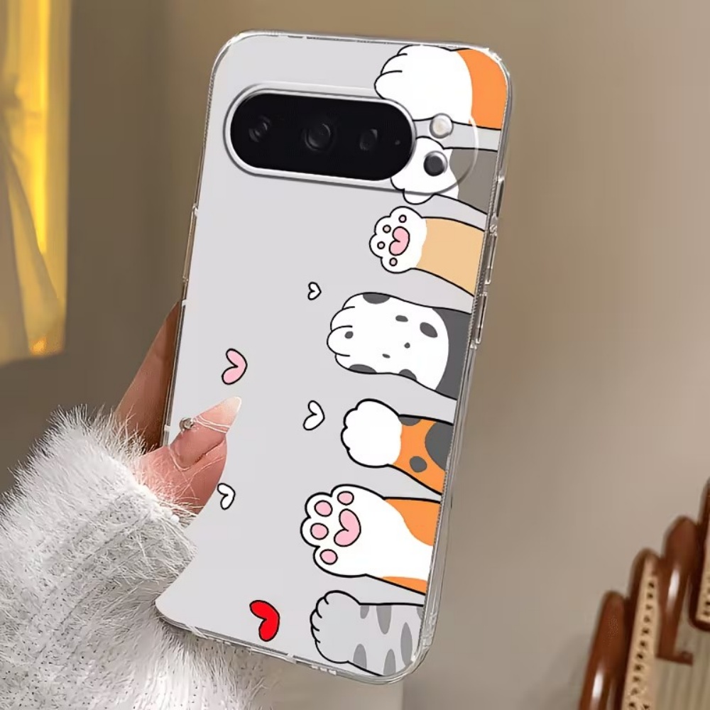 Cartoon Cat Paw Print Crystal  - огляд і ціна Phone Cases Cat