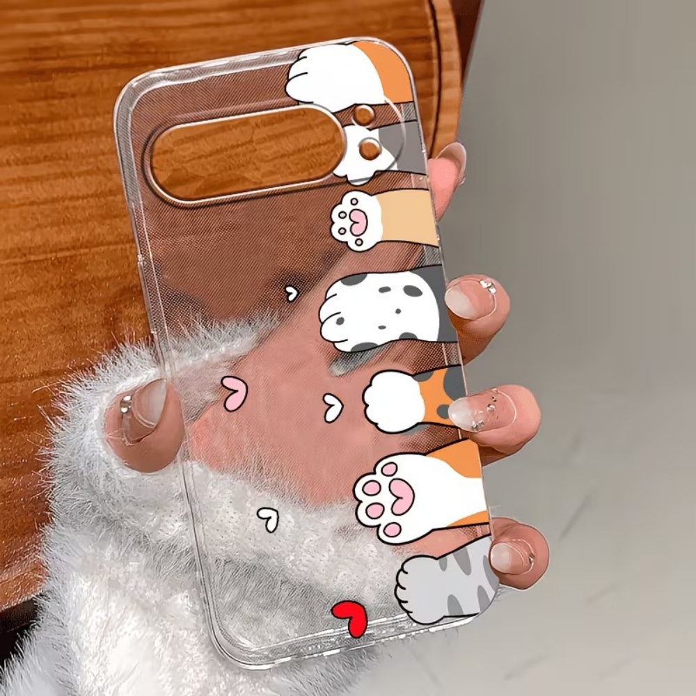 Cartoon Cat Paw Print Crystal  - огляд і ціна Phone Cases Cat