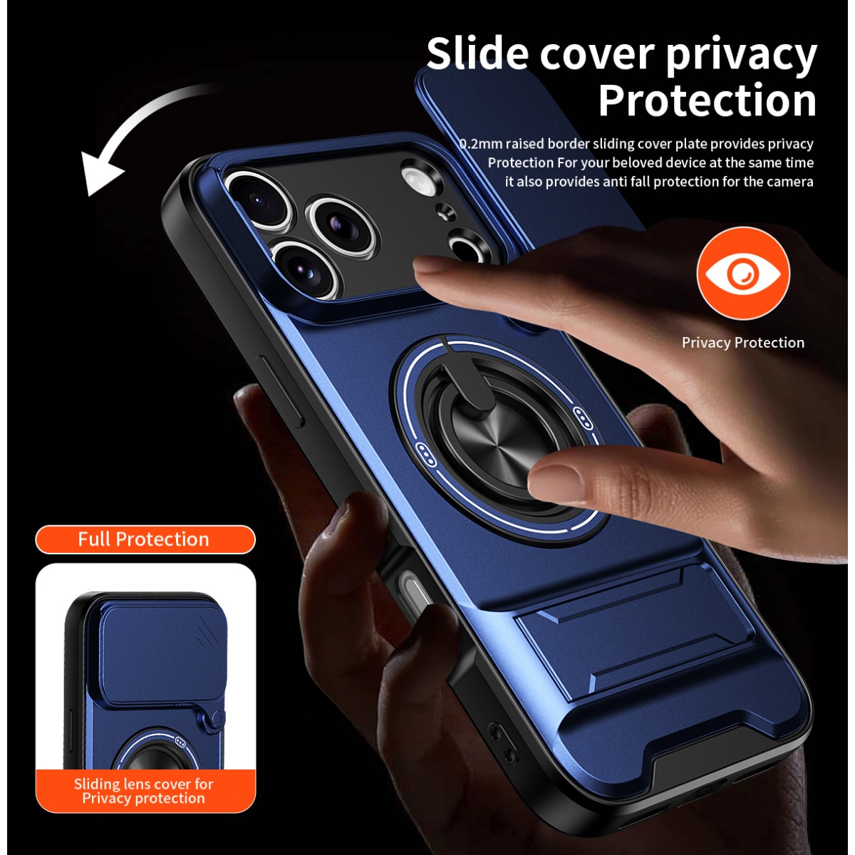 Luxury 360 Rotating Magnetic R - огляд і ціна Ring Stand Case