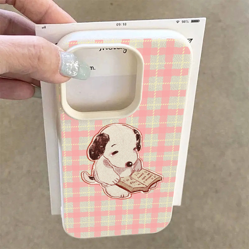 Cute Vintage Book Dog Litchi P - огляд і ціна Phone Cases Vintage
