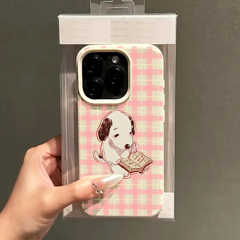 Cute Vintage Book Dog Litchi P - огляд і ціна Phone Cases Vintage
