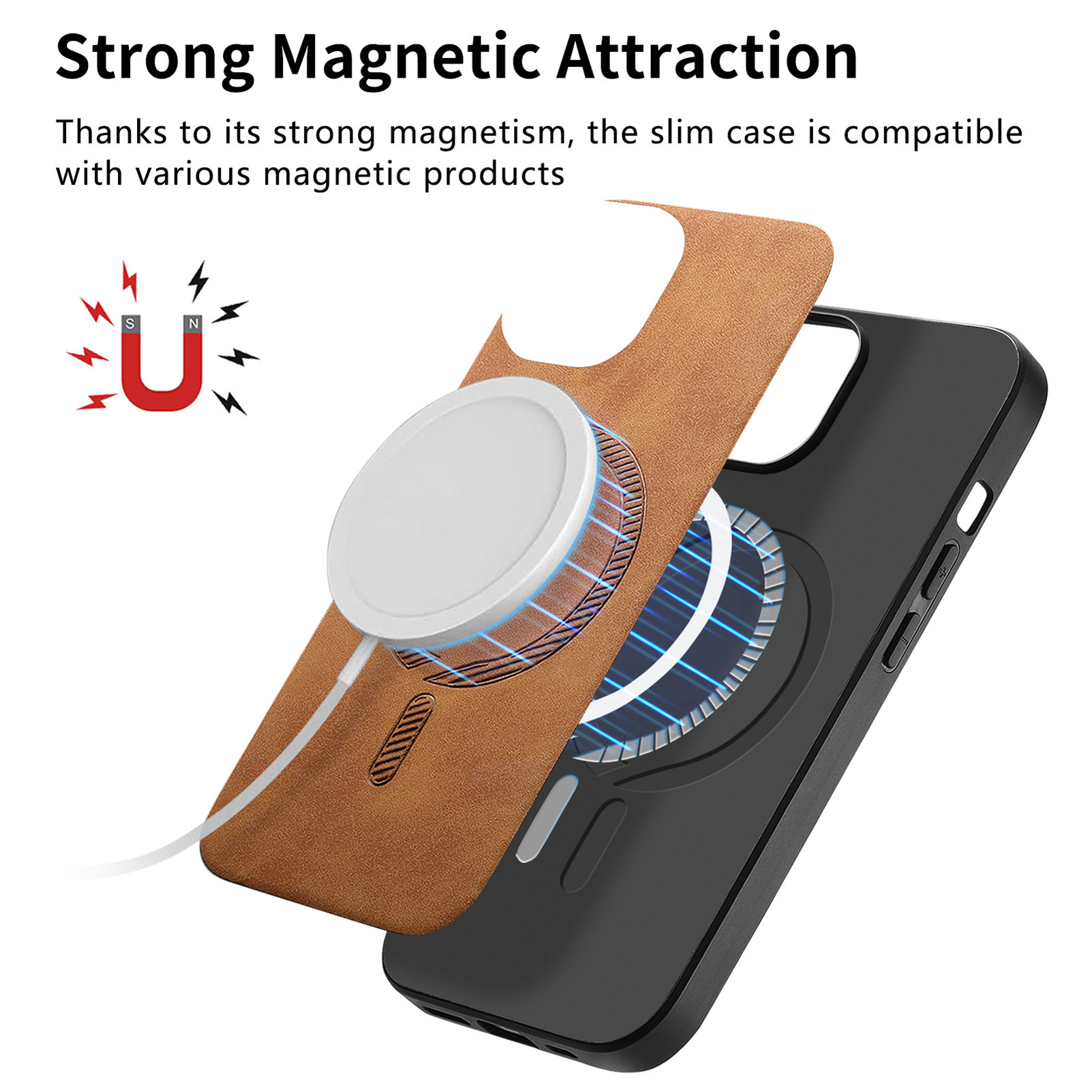 Magnetic Wireless Charging Lea - огляд і ціна Phone Cases That Charge Your Phone