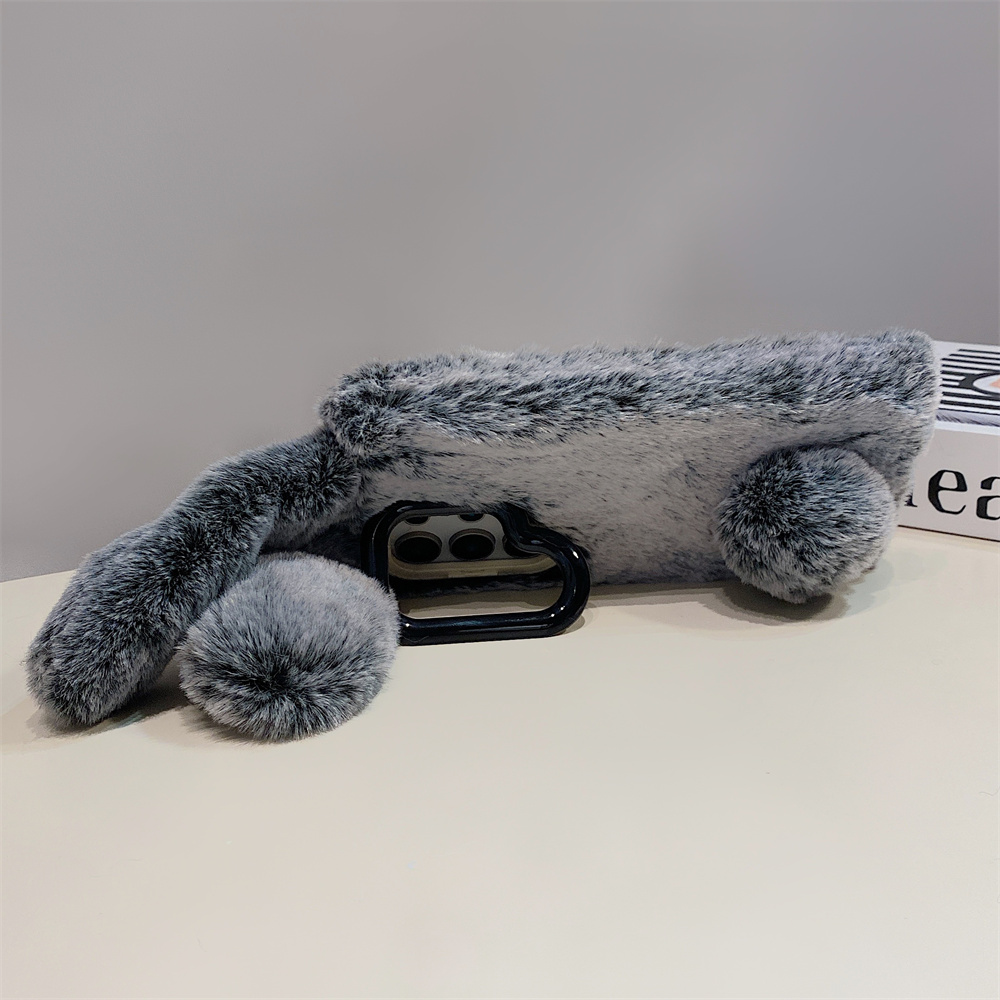 Cute Rabbit Ears Fluffy Stand  - огляд і ціна Phone Cases Holder